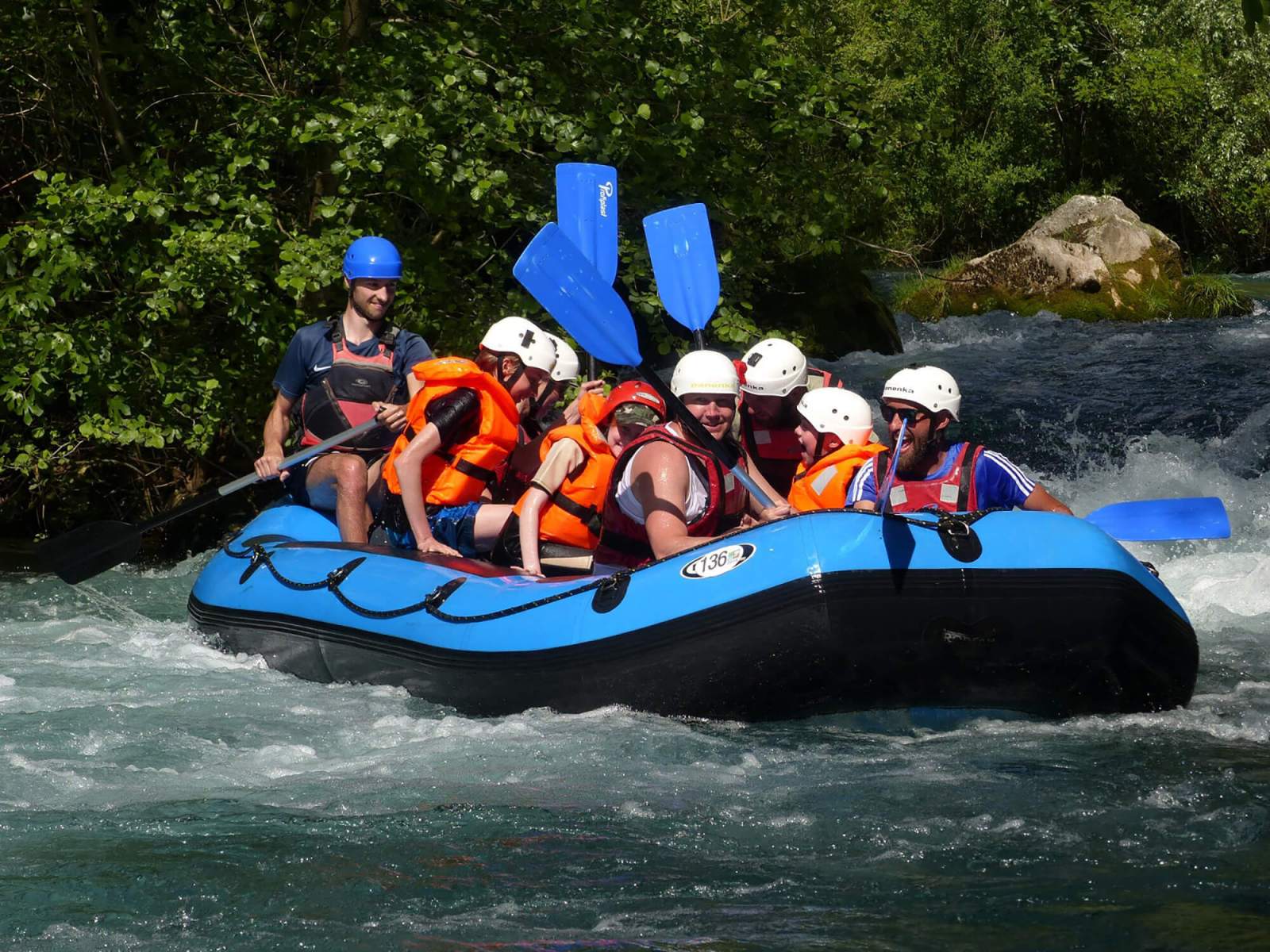 Rafting rodzinny rzeką Cetina