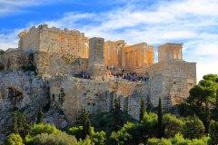 Ateny - Widok na akropol ateński