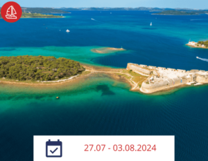 Dalmacja północna jachtem lipiec 2024